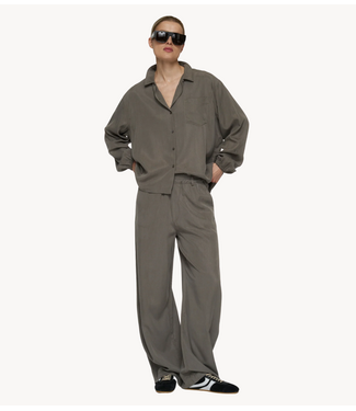 10DAYS Broek banana pants lyocell dark fog