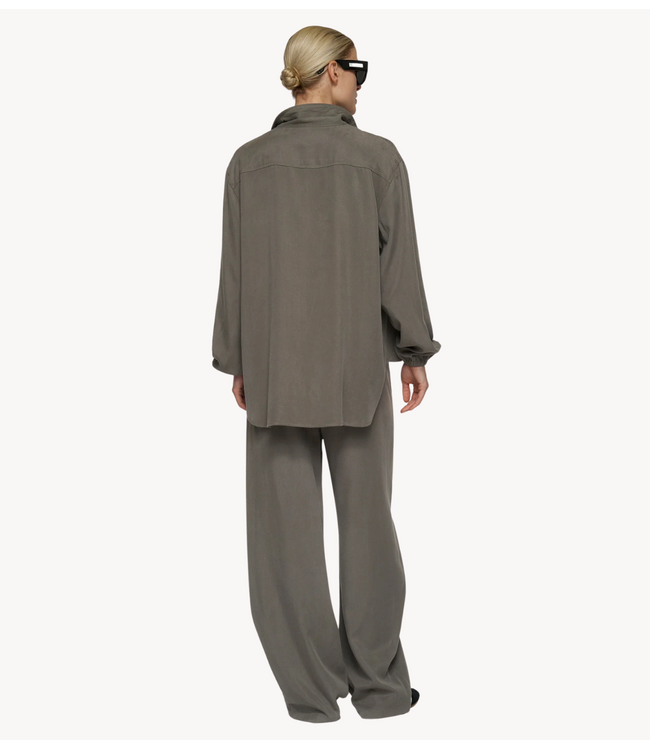 10DAYS Broek banana pants lyocell dark fog