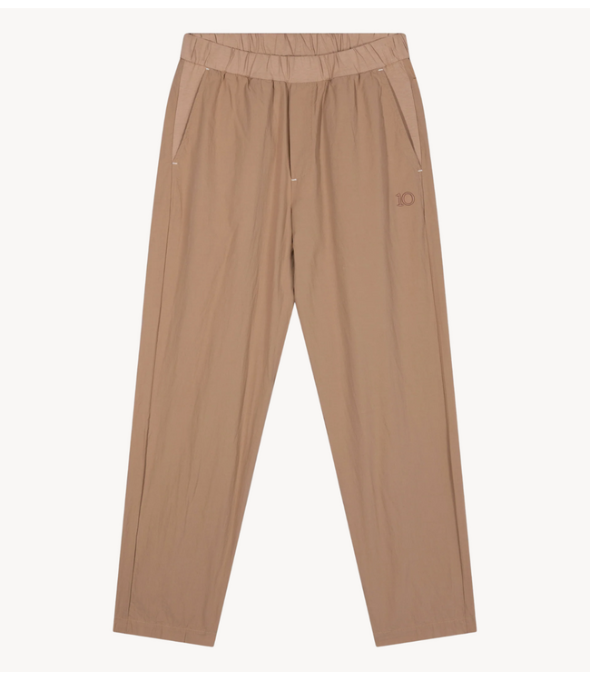 10DAYS Broek woven jogger light fudge