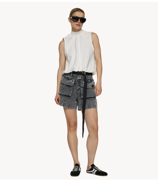 10DAYS Broek utitlity shorts jog denim black