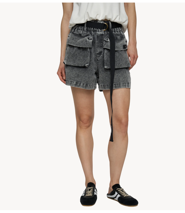 10DAYS Broek utitlity shorts jog denim black
