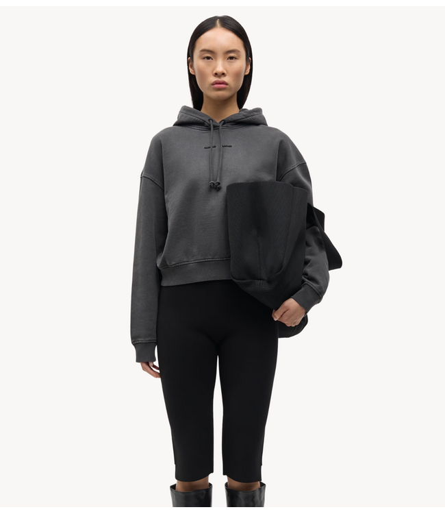 Samsøe Samsøe Trui SASEVEN HOODIE 15697 BLACK PIGMENT