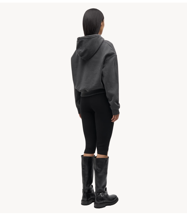 Samsøe Samsøe Trui SASEVEN HOODIE 15697 BLACK PIGMENT