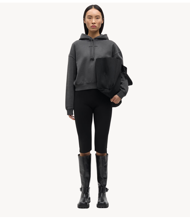 Samsøe Samsøe Trui SASEVEN HOODIE 15697 BLACK PIGMENT