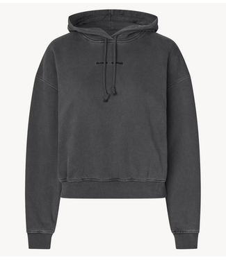 Samsøe Samsøe Trui SASEVEN HOODIE 15697 BLACK PIGMENT