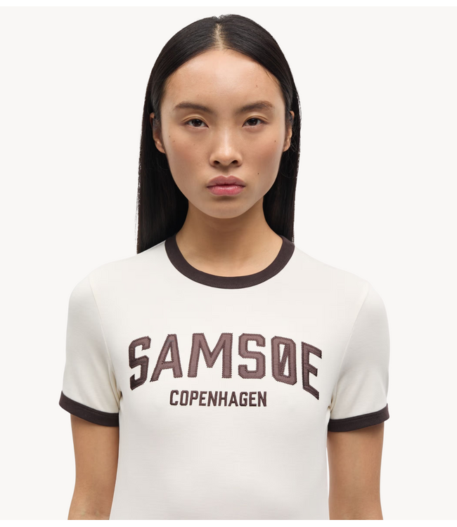 Samsøe Samsøe T-shirt SABOND SS T-SHIRT 15318 EGRET