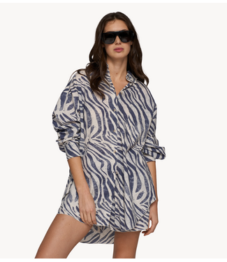 10DAYS Blouse blouse zebra voile light vanilla