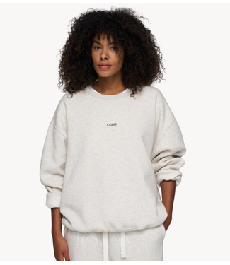 10DAYS Trui The clean statement sweater soft white melee 10DAYS365
