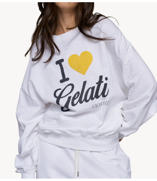 10DAYS Trui gelati sweater white