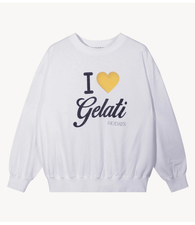 10DAYS Trui gelati sweater white