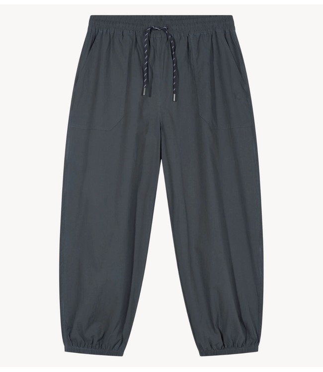 10DAYS Broek crinkle jogger steel blue