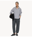 10DAYS Broek crinkle jogger steel blue