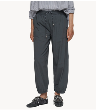 10DAYS Broek crinkle jogger steel blue