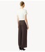 YAS Broek YASPELLA HW WIDE PANTS S. NOOS Chocolate Brown