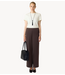 YAS Broek YASPELLA HW WIDE PANTS S. NOOS Chocolate Brown