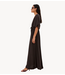 BY-BAR Jurk long twill dress espresso
