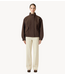 YAS Jack YASFIPURA LS QUILTED JACKET S. NOOS Chocolate Brown