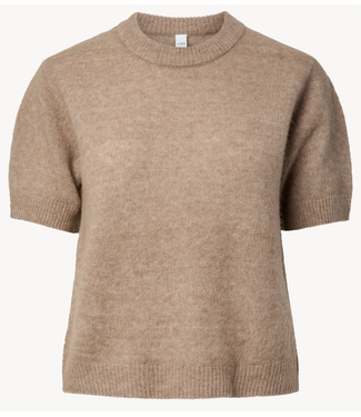 YAS Top YASJOHI SS WOOL BLEND PULLOVER S. NOOS Medium Grey Melange
