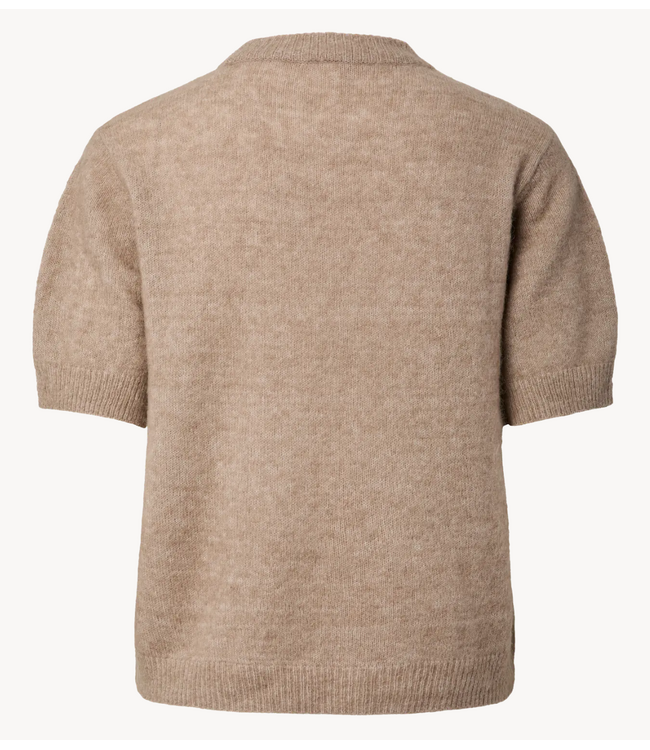 YAS Top YASJOHI SS WOOL BLEND PULLOVER S. NOOS Medium Grey Melange