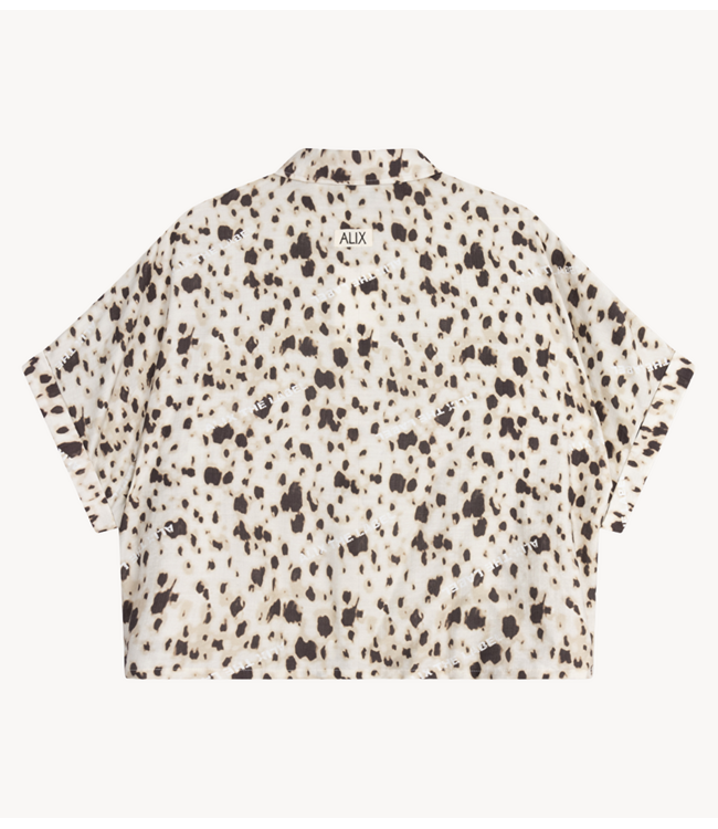 Alix The Label Blouse ladies woven animal oversized blouse ANIMAL