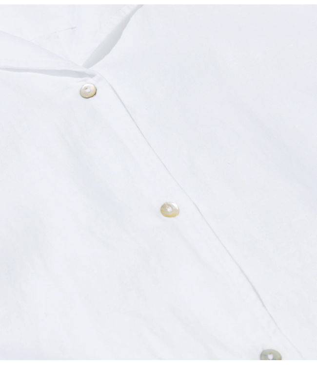 10DAYS Blouse cotton linen blouse white