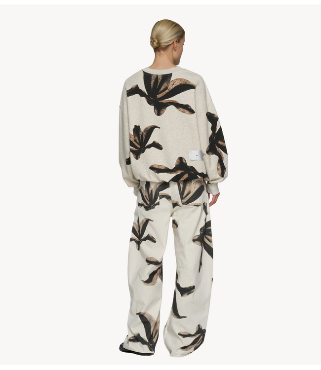 10DAYS Trui sweater flower soft white melee