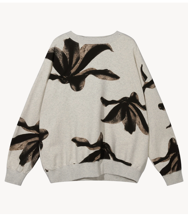 10DAYS Trui sweater flower soft white melee