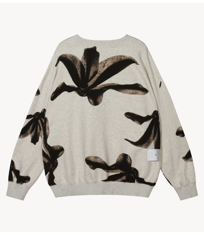 10DAYS Trui sweater flower soft white melee