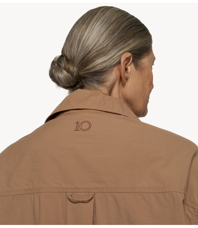 10DAYS Blouse long blouse light fudge