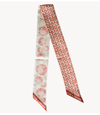 Fleur & Foulard Sjaal Twilly Scarf Coral