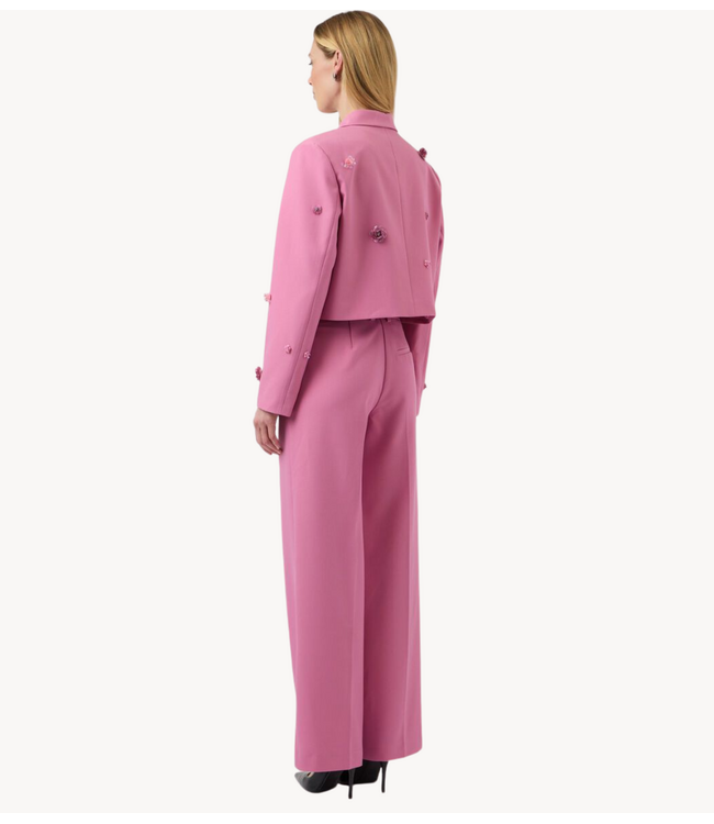 YAS YASMIDNIGHT WIDE MW PANT - SHOW Orchid Smoke