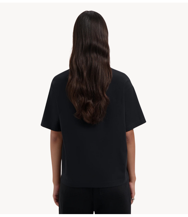 OLAF T-shirt WMN MONOGRAM REGULAR TEE BLACK
