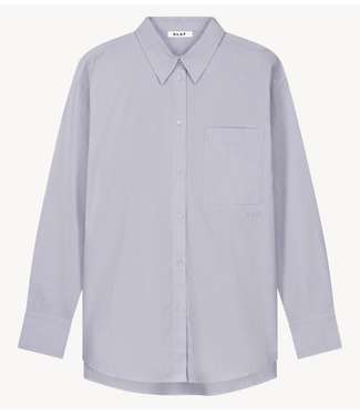OLAF Blouse STRIPE OVERSIZED SHIRTS OFFWHITE/PURPLE HEATHER