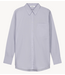 OLAF Blouse STRIPE OVERSIZED SHIRTS OFFWHITE/PURPLE HEATHER