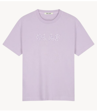 OLAF T-shirt DOTTED RETRO LOGO TEES PURPLE HEATHER