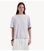 OLAF T-shirt RETRO LOGO LINEN BOXY TEES PURPLE HEATHER
