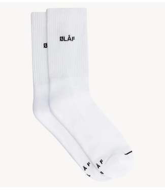 OLAF Sokken mini logo socks white, black nos