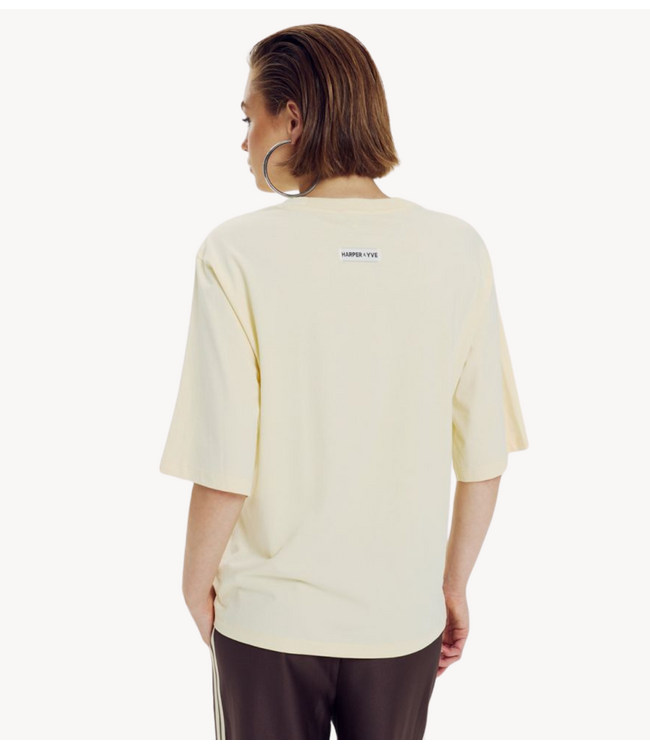HARPER & YVE T-shirt CHILL BUT GLAM-SS ALMOND OIL