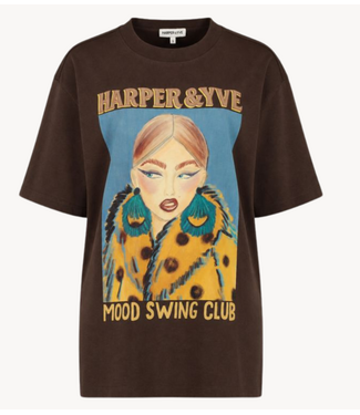 HARPER & YVE T-shirt MOODY-SS HOT FUDGE