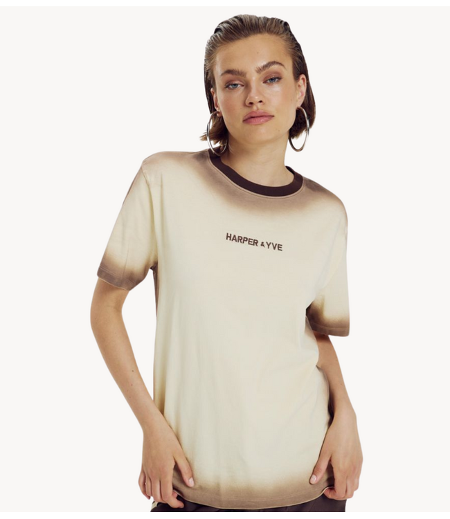 HARPER & YVE T-shirt SETTHEMOOD-SS ALMOND OIL