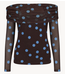 HARPER & YVE Shirt JENNY-LS BLUE POLKA DOT