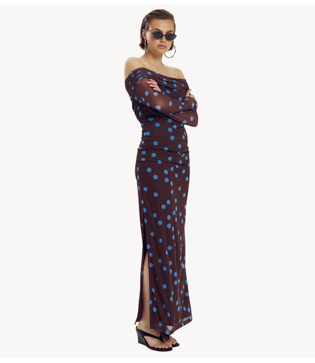 HARPER & YVE Rok LENY-SK BLUE POLKA DOT