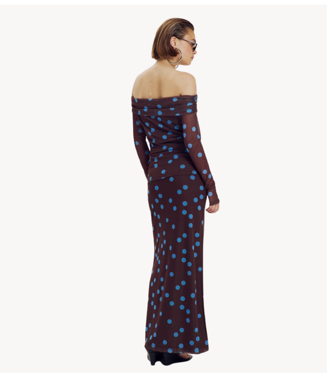 HARPER & YVE Rok LENY-SK BLUE POLKA DOT