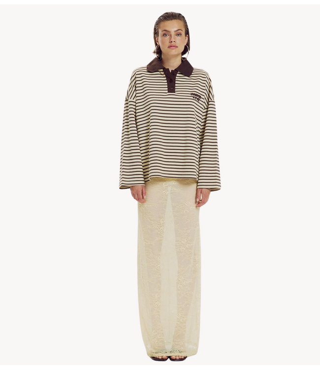 HARPER & YVE Shirt POLLIE-JU HOT FUDGE STRIPE