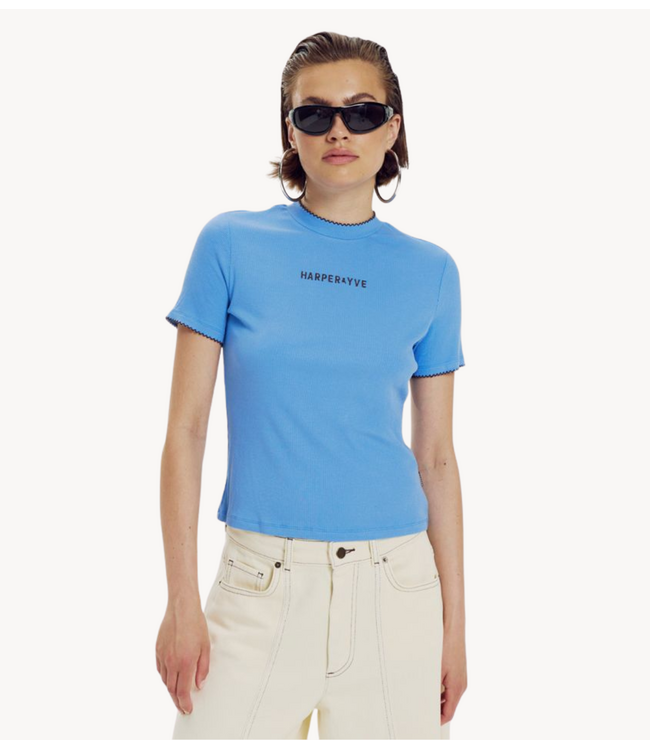 HARPER & YVE T-shirt CAMMY-SS DAYDREAM BLUE