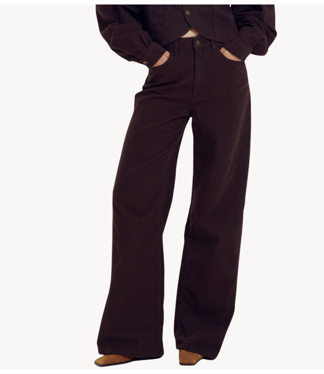 HARPER & YVE Broek MAYRA-PA HOT FUDGE