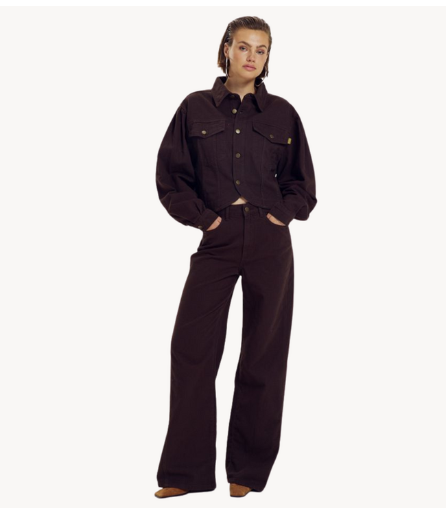 HARPER & YVE Broek MAYRA-PA HOT FUDGE