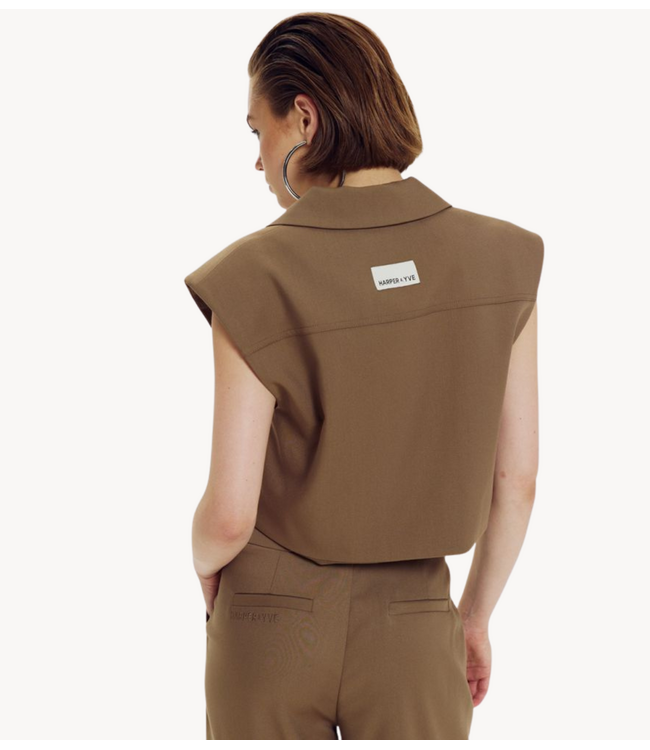 HARPER & YVE Gilet ESMEE-GI MUTED MOSS
