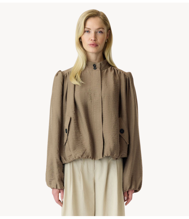 YAS Jack YASFELINE LS JACKET Wood Ash