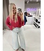 GUUS Fashion T-shirt striped LM Fuchsia